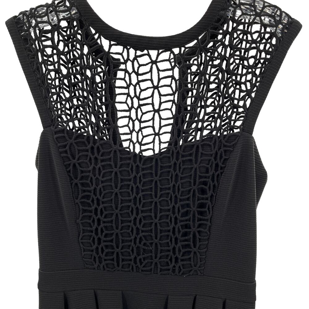 Pink Martini Black Lace Bodice Sleeveless Party Fit & Flare Dress Women Sz S - Picture 3 of 11